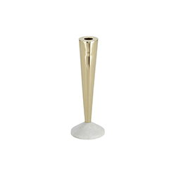 Stone candle holder short brass CG-L6024-1