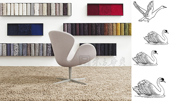 現(xiàn)代經(jīng)典休閑椅|布面休閑椅|辦公家具|布面天鵝椅