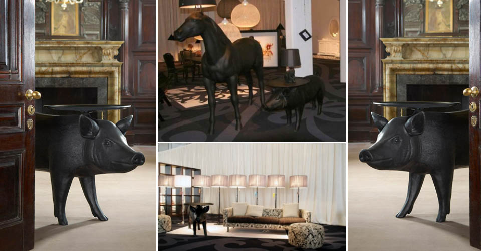 �F��������|�_��|�k���Ҿ�|���m Moooi Pig Table ���i߅��